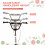 Homcom HOMCOM 90-96cm Kids Kick Scooter w/ Adjustable Handlebar Inflatable Wheels White 3