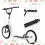 Homcom HOMCOM 90-96cm Kids Kick Scooter w/ Adjustable Handlebar Inflatable Wheels White 6