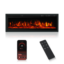 (102cm/40") M.C.HausWIFI Electric Fireplace Metal Panel Heater