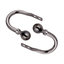 (Plain Ball- Black Nickel) Metal Curtain Holdbacks 2Pcs Wall Mounted Tie Back