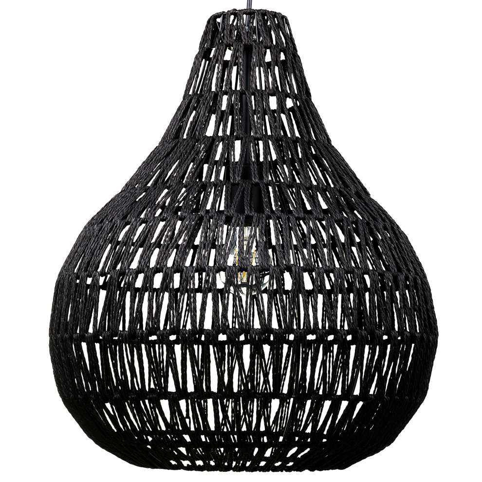 Pendant Lamp MOLOPO Paper Rope Black