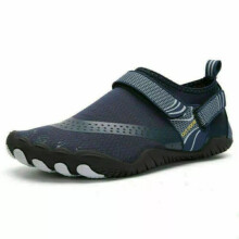 (10, 4# Dark Blue) Womens Mens Water Shoes Aqua Shoes Beach Swim Barefoot Non Slip Surfing Size UK
