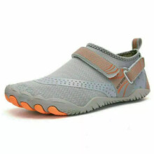(5, 4# Grey) Womens Mens Water Shoes Aqua Shoes Beach Swim Barefoot Non Slip Surfing Size UK
