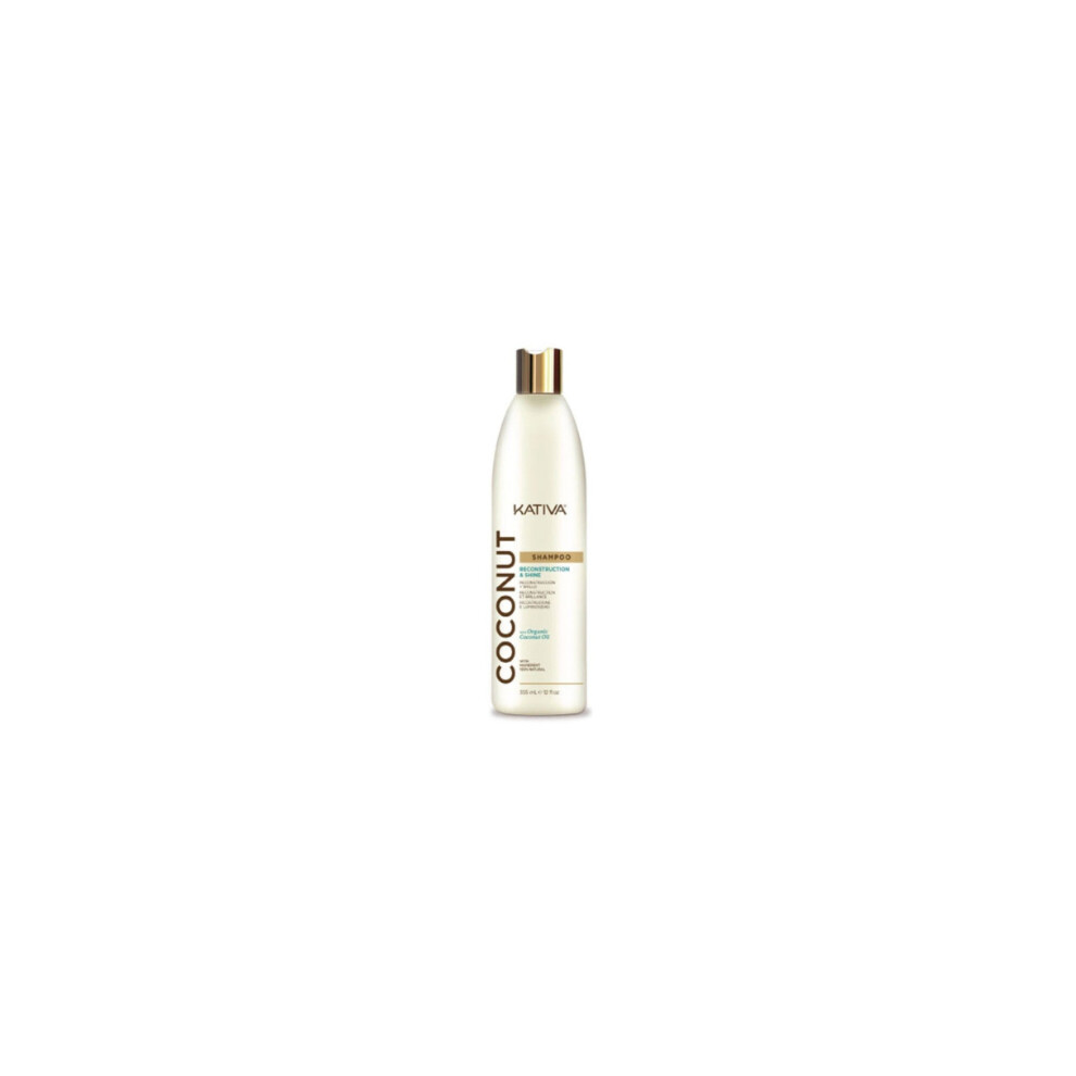 Kativa Coconut Shampoo Reconstruction & Shine With Organic Oil, Restorative Formula 300ml