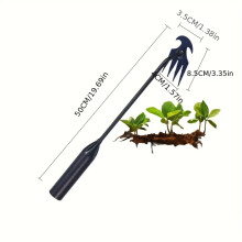 (50cm) 1pc Weed Puller With 4 Teeth, Manganese Steel Forged Gardening Hand Tools