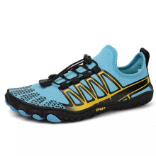 (Blue, UK 11) Mens Womens Aqua Shoes Beach Surf Wet Water Shoes Quick Dry Diving Swim Size
