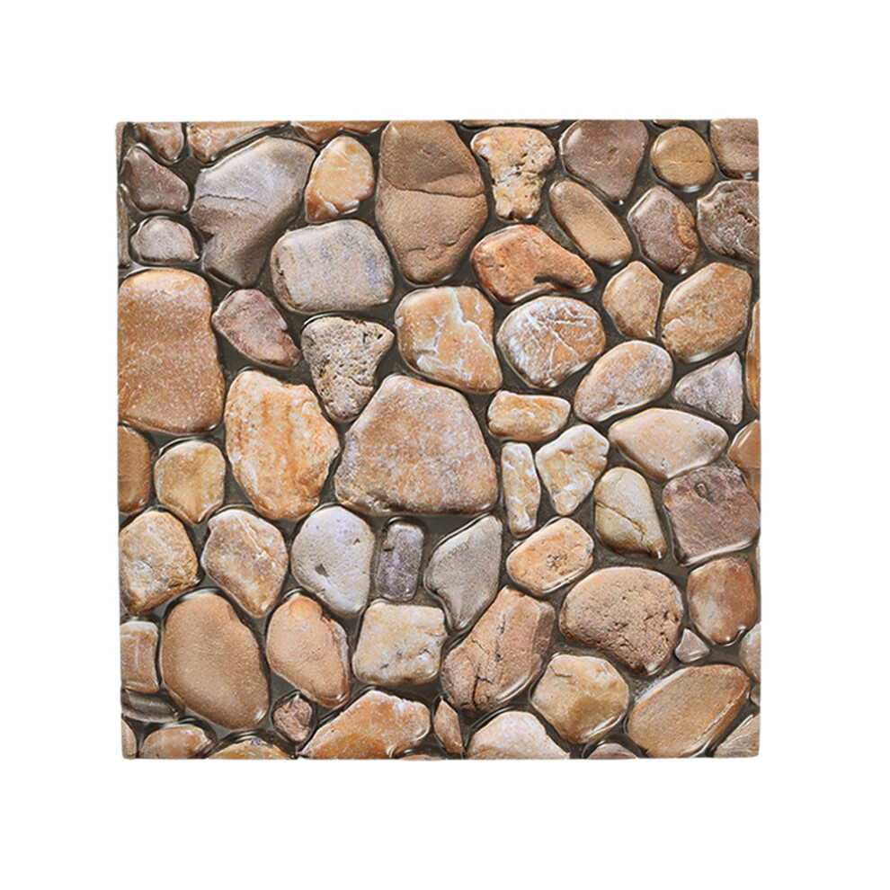10Pcs Stone Relief Self-Adhesive Wall Panels