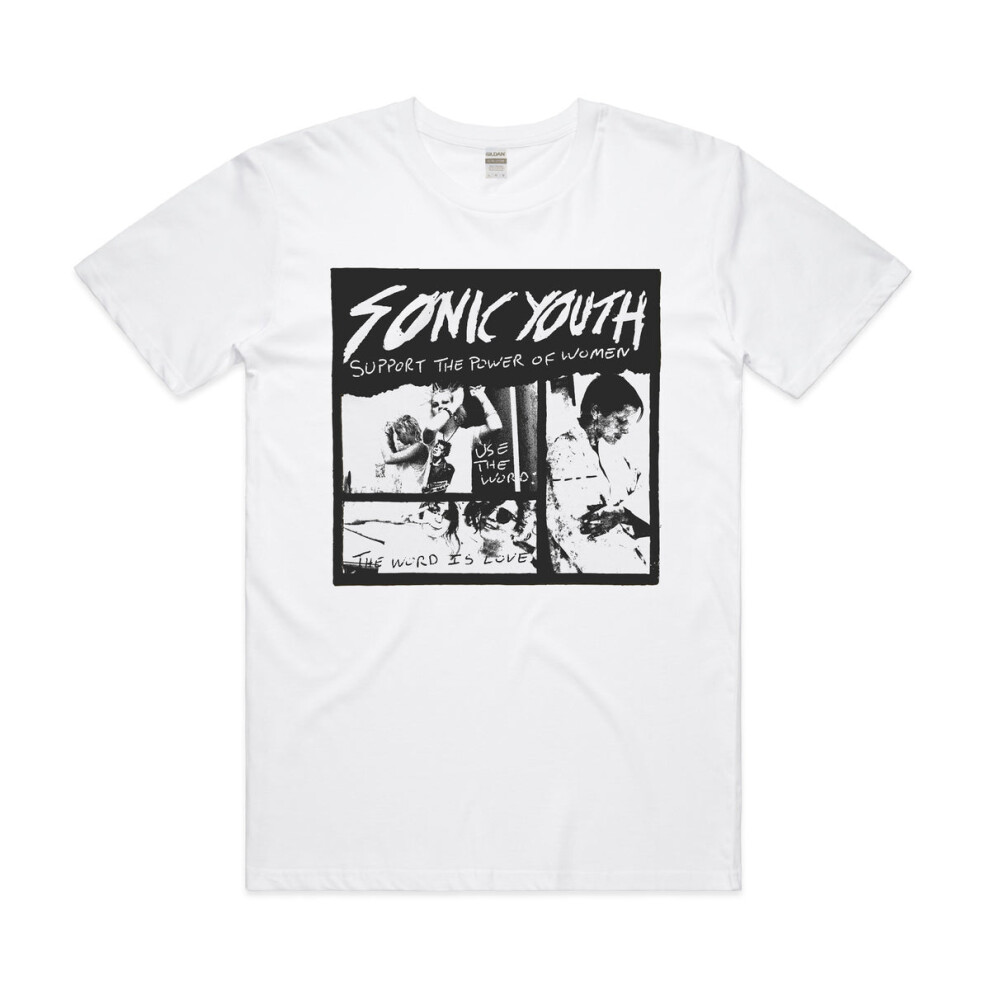 (XXL) Sonic Youth Flower T-Shirt S