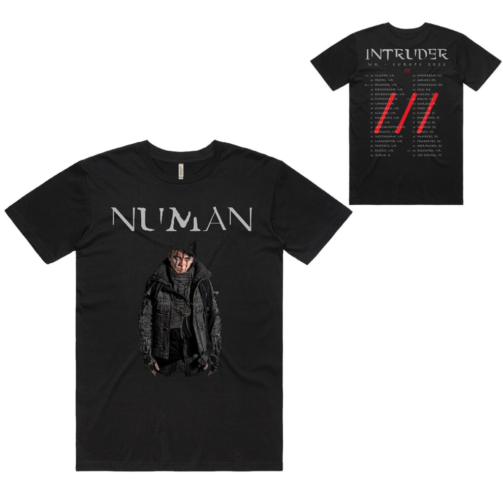 (M) Gary Numan Intruder Tour Dates T-Shirt S