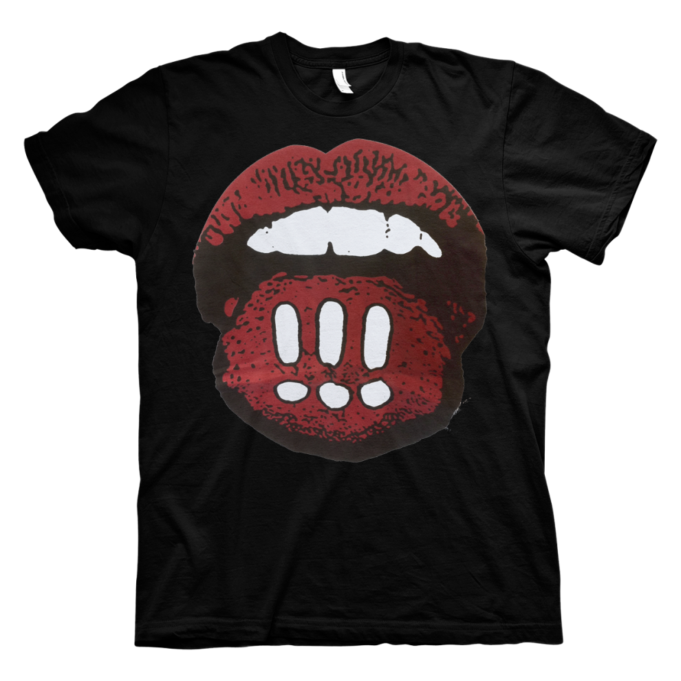 (XL) !!! Mouth Black T-Shirt S