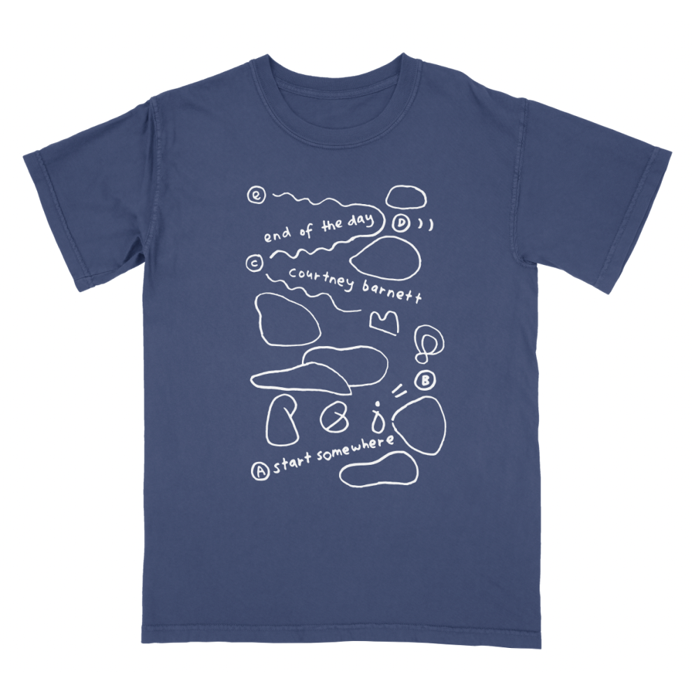 (L) Courtney Barnett End Of The Day Navy T-Shirt S