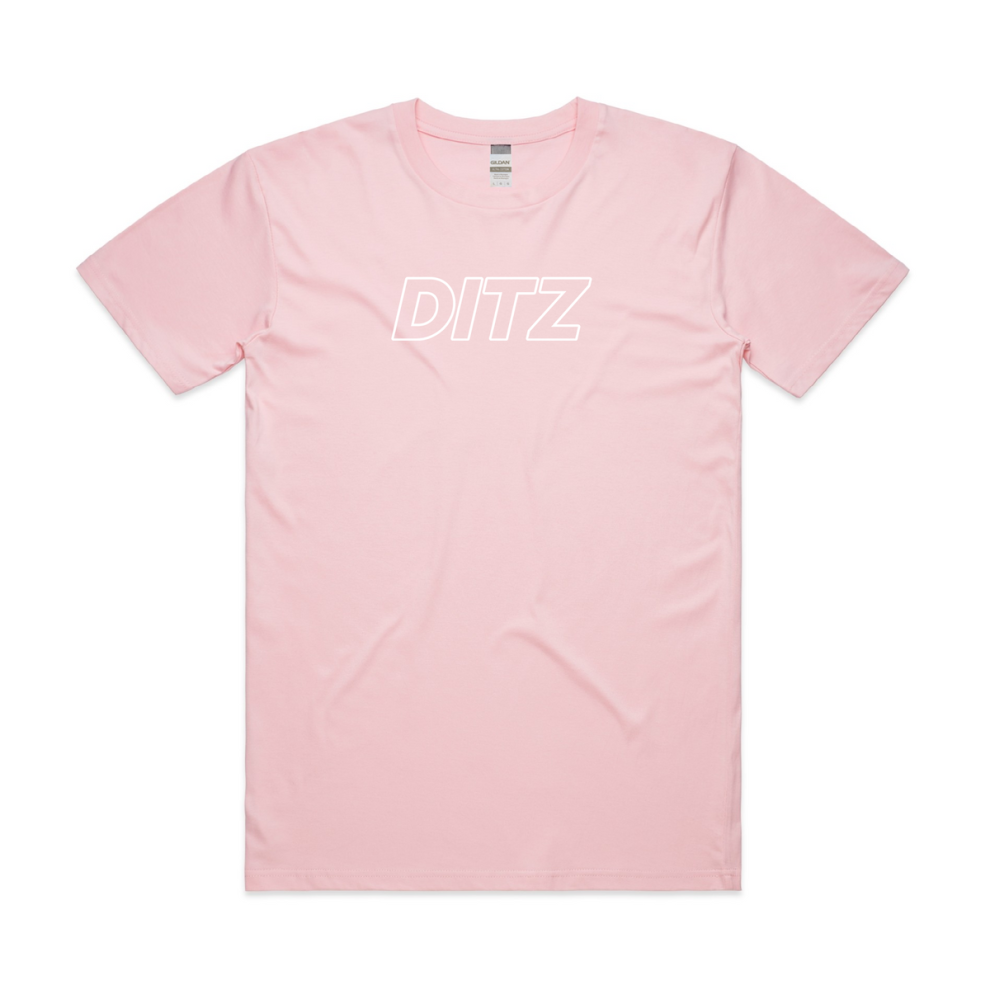 (XXL) DITZ DITZ Logo Pink T-Shirt S