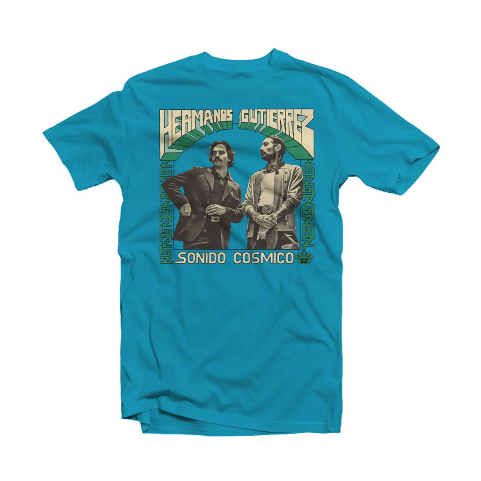 (XL) Hermanos Gutierrez Sonido Cosmico Turquoise T-Shirt S