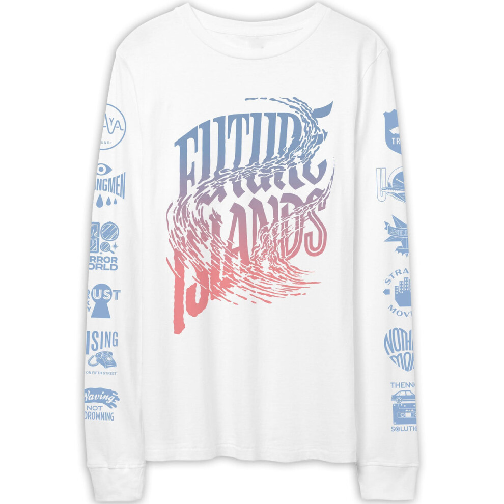 (S) Future Islands ALAYA White Longsleeve T-Shirt S