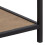Seaford Bedside Table with 1 Drawer in Black & Oak 8