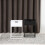 Mitra 1 Drawer Bedside Table in White 6