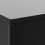 Avignon Square Bedside Table with 2 Drawers in Black 6