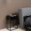 Mitra 1 Drawer Bedside Table in Black 5