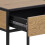 Seaford Bedside Table with 1 Drawer in Black & Oak 9