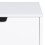 Mitra 1 Drawer Bedside Table in White 8