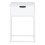 Mitra 1 Drawer Bedside Table in White 2