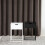 Mitra 1 Drawer Bedside Table in Black 6