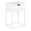 Mitra 1 Drawer Bedside Table in White 1