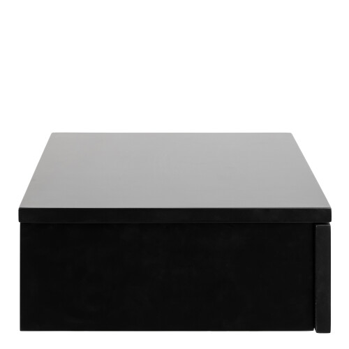 Avignon Square Bedside Table with 2 Drawers in Black 2