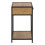 Seaford Bedside Table with 1 Drawer in Black & Oak 3