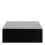 Avignon Square Bedside Table with 2 Drawers in Black 2