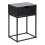 Mitra 1 Drawer Bedside Table in Black 1