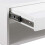 Cholet Square Bedside Table with 1 Drawer in White 6