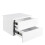 Avignon Bedside Table with 2 Drawers in White 4