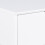 Mitra 1 Drawer Bedside Table in White 7