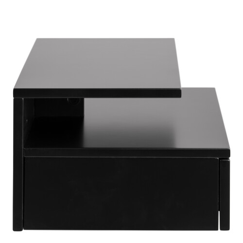 Ashlan Bedside Table with 1 Drawer in Black 2