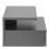 Ashlan Bedside Table with 1 Drawer in Grey 3