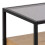 Randolf Square Bedside Table with 1 Drawer in Black and Oak 5