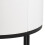 Polo Round Bedside Table in White and Black 7