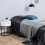 Polo Round Bedside Table in White and Black 4