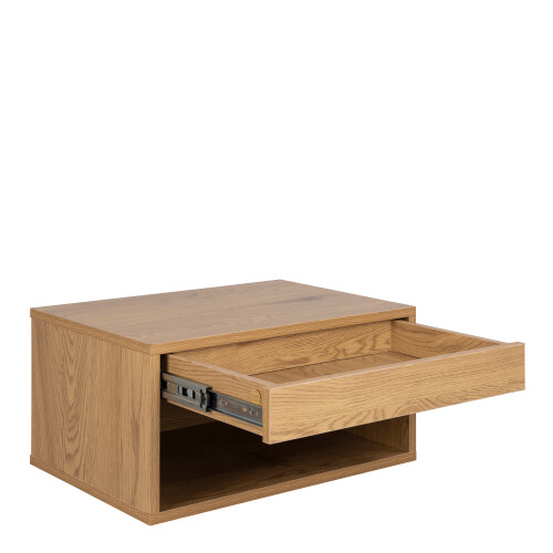 Cholet Square Bedside Table with 1 Drawer in Oak 2
