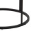 Polo Round Bedside Table in White and Black 8