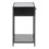 Seaford Bedside Table with 1 Drawer in Black 3