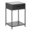 Seaford Bedside Table with 1 Drawer in Black 1
