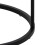Polo Round Bedside Table in Black 8