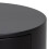 Polo Round Bedside Table in Black 5