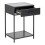 Seaford Bedside Table with 1 Drawer in Black 4