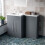 NES Home Nes Home 1100mm Left Hand Matte Grey Bathroom Basin Combination Vanity Unit 1