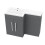 NES Home Nes Home 1100mm Left Hand Matte Grey Bathroom Basin Combination Vanity Unit 6