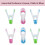 JVL Prism Soft Touch Mini Pegs, Pack of 12 9