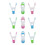 JVL Prism Soft Touch Mini Pegs, Pack of 12 3